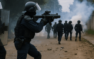 Tirs de flashball, fumigènes et assauts simulés : les policiers de Mayotte s’entraînent à la guerre urbaine
