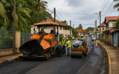 Un mois de travaux à Dzaoudzi-Labattoir : circulation et stationnement sous tension