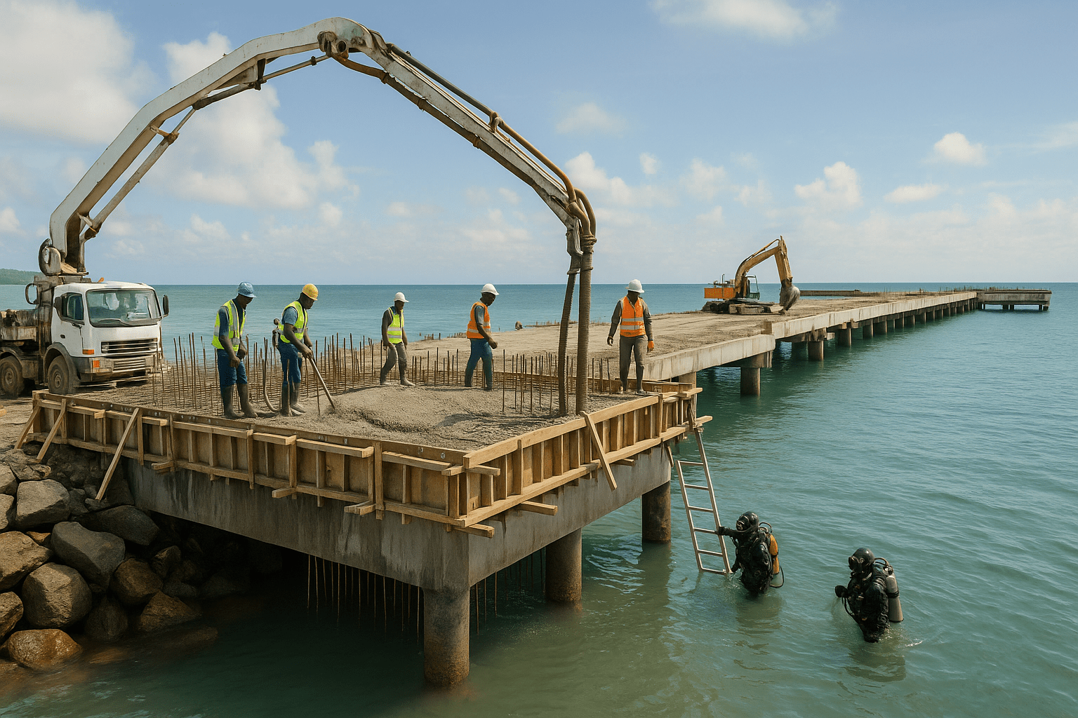 À Dzaoudzi, le nouveau quai Issoufali émerge des flots